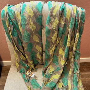 Tory Burch Modal Green Scarf